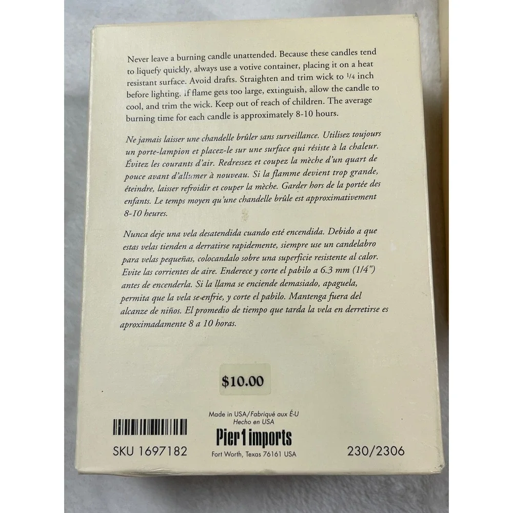 Pier 1 Imports Fresh Fig Votive Candles 24 Count Green Scented Discontinued
